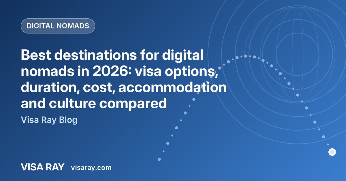 Best destinations for digital nomads in 2026: visa options, duration, cost, accommodation and culture compared