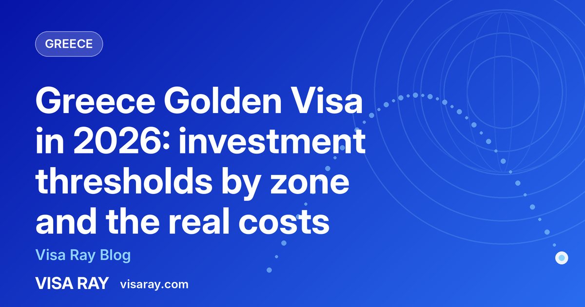 Greece Golden Visa in 2026: investment thresholds by zone and the real costs